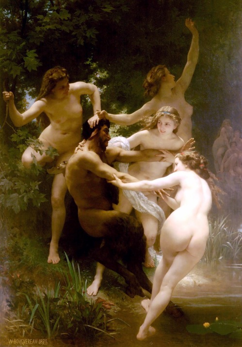 William-Adolphe Bouguereau Nymphs and Satyr 1873